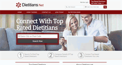Desktop Screenshot of dietitians.net
