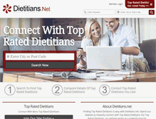 Tablet Screenshot of dietitians.net