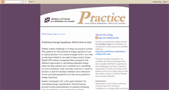 Desktop Screenshot of practiceblog.dietitians.ca