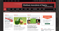 Desktop Screenshot of dietitians.org.ng