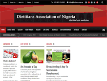 Tablet Screenshot of dietitians.org.ng