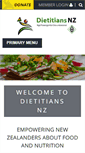 Mobile Screenshot of dietitians.org.nz