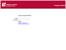 Tablet Screenshot of internshipmatch.dietitians.ca